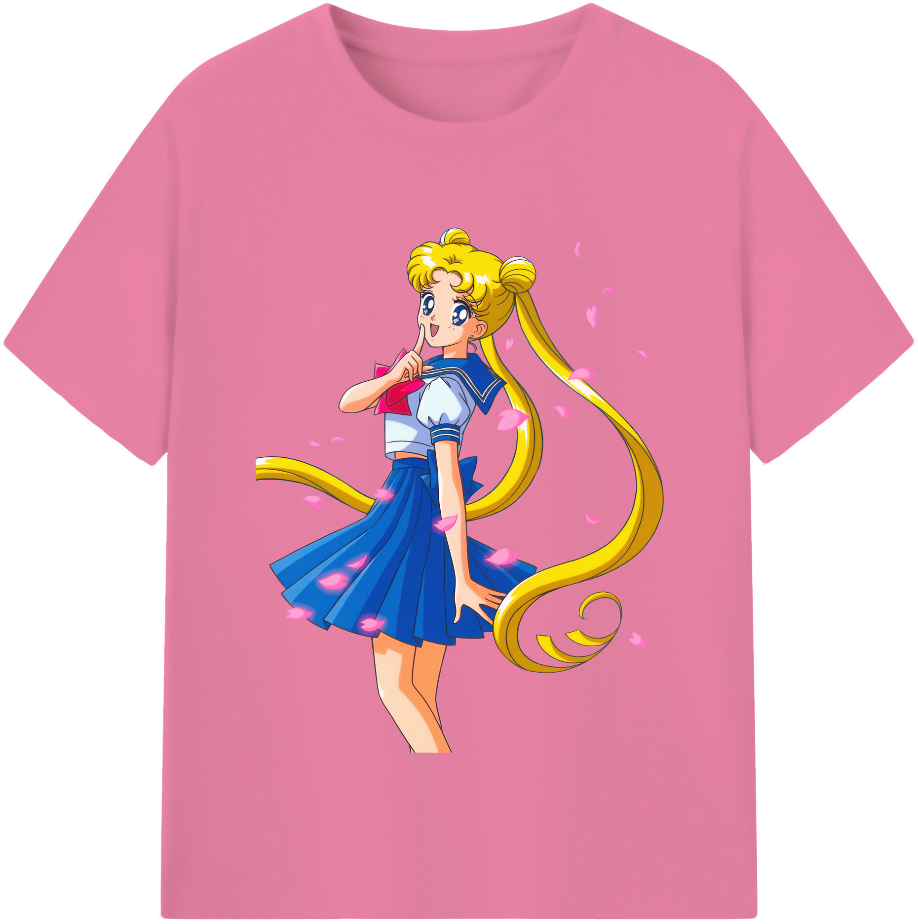 （画像用） 美少女戦士セーラームーン 愛野 美奈子 あいの みなこ Sailor Moon Aino Minako 綿100％半袖Tシャツ（フロントプリント）